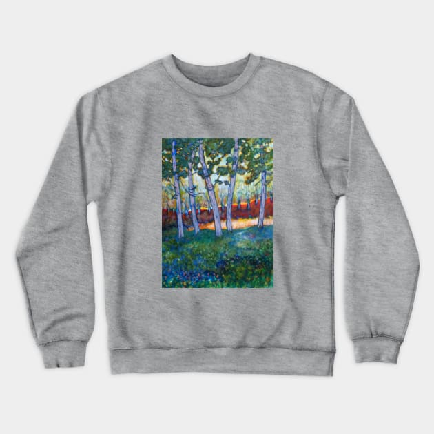 Light thru trees Crewneck Sweatshirt by AmyKalish